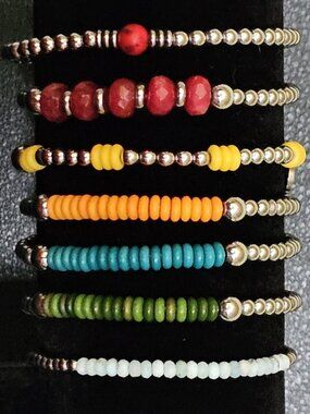 Rustic Cuff Beaded Bracelets